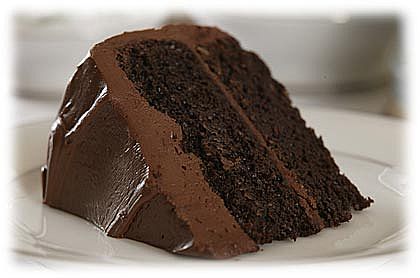 if it's not too much to ask… a small slice of chocolate cake